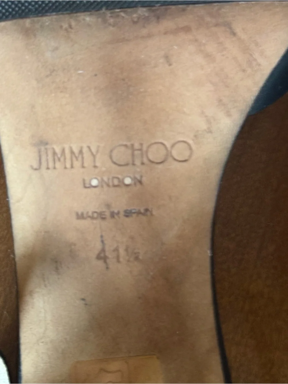 Jimmy Choo Heloise Black Leather Platform Sandals — Size 41.5 (US 10.5)
